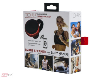 Bluetooth гарнитура TOKK (003, красная)
